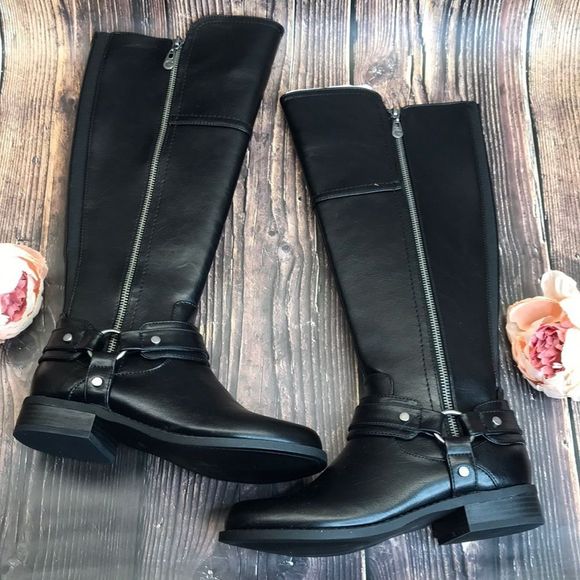 Guess Shoes - GBG Black Leather Boots